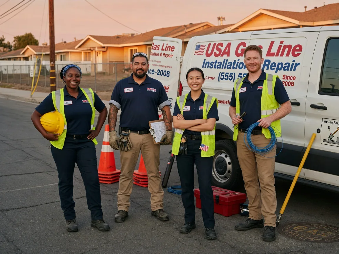 Gas Line Installation company in Olmsted, IL